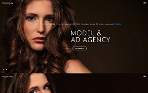 模特广告代理个人简历网页模板