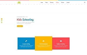 婴幼儿早教儿童培训机构网站模板