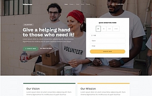 慈善机构宣传服务网站模板
