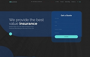 商业保险服务公司网站模板
