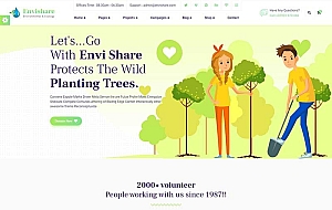 环境生态保护公益网站模板