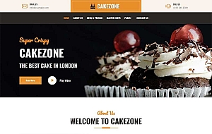 蛋糕店网站设计模板 甜品店网页模板html