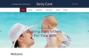 专业精美的婴儿护理服务Bootstrap模板