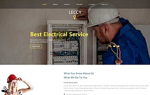 HTML5电气服务企业网页模板