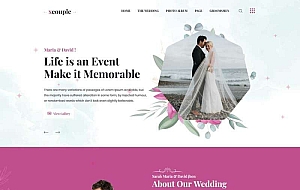 婚礼图片相册展示HTML模板