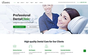 简洁的牙科整形医院官网HTML5模板
