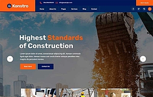 市政建筑工程行业网站模板