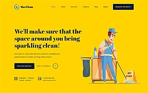 临时工清洁保洁家政公司静态html网站模板
