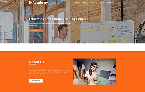 在线教育培训课程响应式网站源码 html5模板