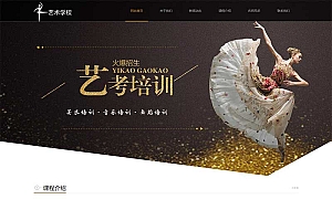 (自适应手机端)响应式html5艺术培训机构网站源码 艺考培训学校类网站pbootcms模板