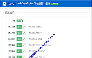 WPCopyRights – 网站防复制WordPress插件