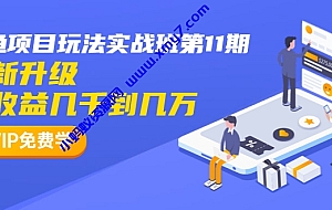龟课最新闲鱼项目玩法实战教程_全新升级月收益几千到几万