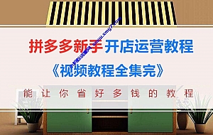 拼多多新手开店运营教程