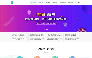 (PC+WAP)微信小程序开发代理展示销售pbootcms网站模板 软件开发公司网站源码下载