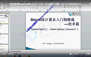 Apache Strom+Zookeeper集群技术实战 Strom理论实战没结合视频教程 大数据的支点