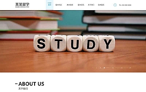 带多级筛选功能-(自适应手机端)响应式出国留学咨询教育培训机构类网站源码 pbootcms模板