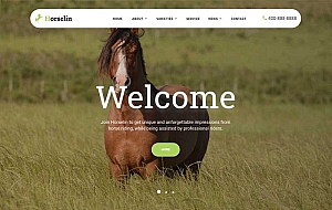 (自适应手机端)马匹饲养养殖场网站源码 养马场畜牧业英文网站pbootcms模板