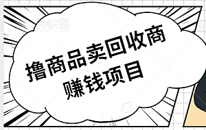撸商品卖给咸鱼回收商,一单1到10块钱差价,妥妥的日入100+