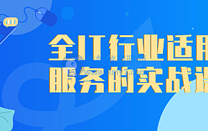 全IT行业适用微服务的实战课程