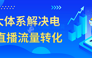 4大体系解决电商直播流量转化