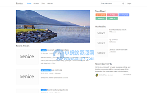 OneNice是一款超级简洁的WordPress主题