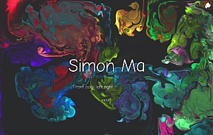 炫彩流光下拉翻页引导页 html源码