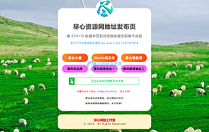 自适应网址导航网站发布页单页网页模板html静态无后台源码