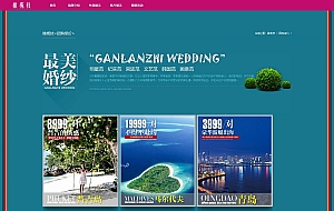 高端大气婚纱摄影公司织梦模板