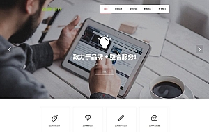 网络品牌广告设计类网站织梦模板(自适应手机端)