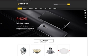 灯具灯饰英文外贸类网站模板(自适应手机端)