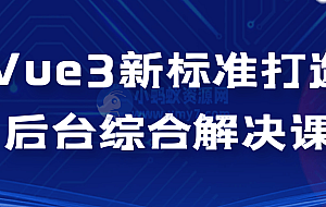 Vue3新标准打造后台综合解决课