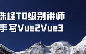 珠峰T0级别讲师手写Vue2Vue3