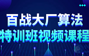 百战大厂算法特训班视频课程