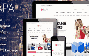 Papa多用途商城joomla模板