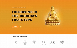 佛学文化宗教信仰宣传网站模板