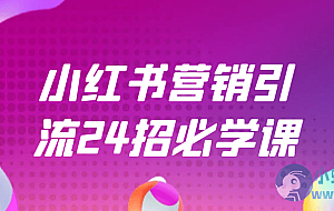 小红书营销引流24招必学课