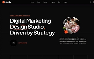 数字内容营销服务公司宣传网站模板