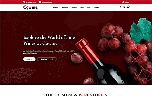 HTML5响应式葡萄酒宣传网站模板
