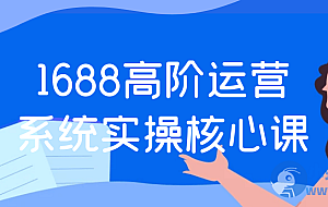 1688高阶运营系统实操核心课
