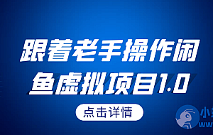 跟着老手操作闲鱼虚拟项目1.0