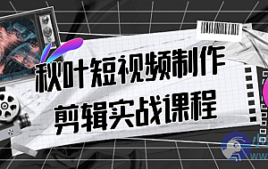 秋叶短视频制作剪辑实战课程
