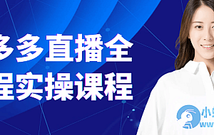 拼多多直播全流程实操课程