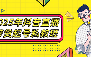 2025年抖音直播带货起号私教班