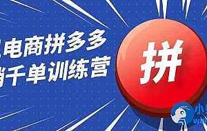 白凤电商拼多多日销千单训练营