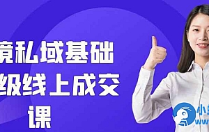 跨境私域基础+晋级线上成交课
