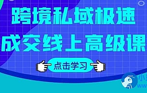 跨境私域极速成交线上高级课