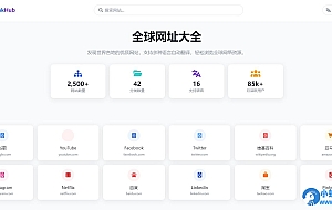 多语言简洁网址导航单页HTML源码
