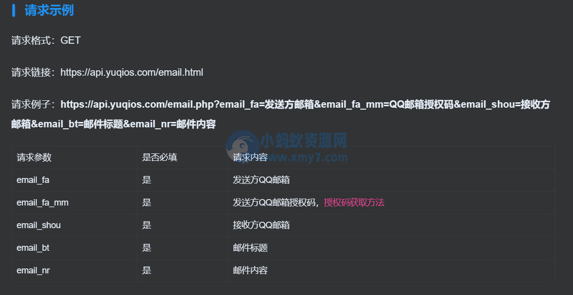 QQ邮箱发送验证码API+HTML源码